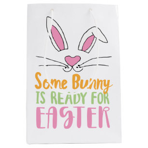 Sacola Para Presentes Média Alguns Bunny estão prontos para Páscoa.