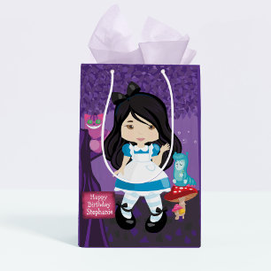 Sacola Para Presentes Média Alice Asiática - Saco de Presente Médio de Gato