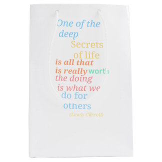 Sacola Para Presentes Média Alice no país maravilhoso, bolsa de presente temát