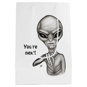 Sacola Para Presentes Média Alienígena ruim, você é a próxima!