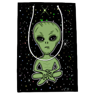 Sacola Para Presentes Média Aliens, OVNIs, Ufologia