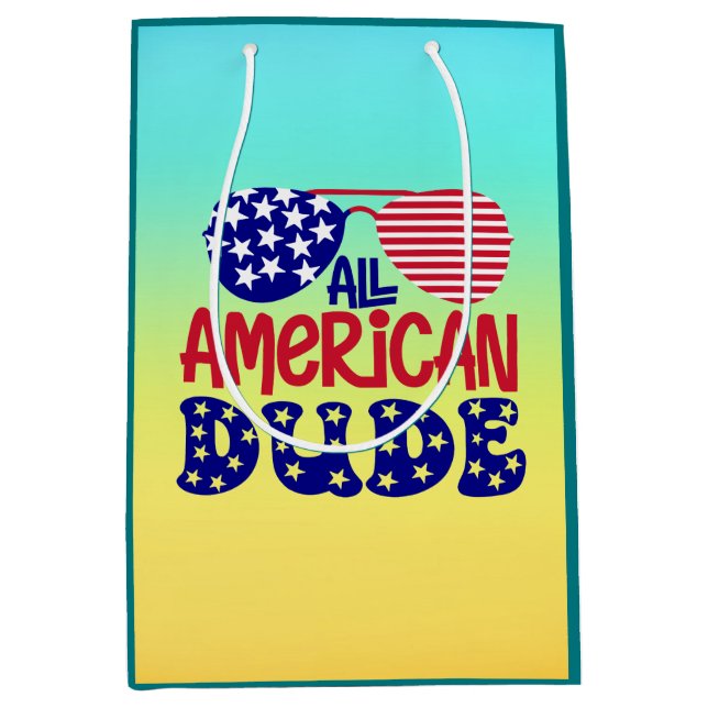 Sacola Para Presentes Média All American Dude-32286 (Frente)
