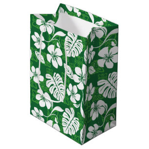 SACOLA PARA PRESENTES MÉDIA ALOHA FRIDAY (VERDE)