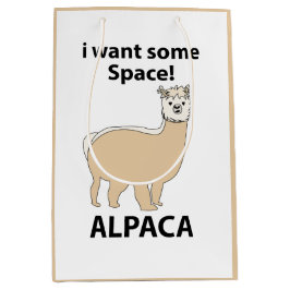 Sacola Para Presentes Média Alpaca, quero um pouco de espaço