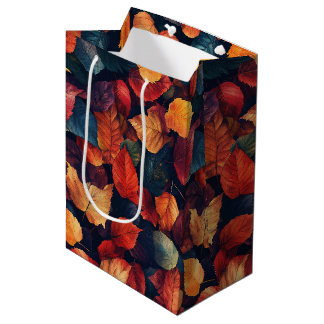 Sacola Para Presentes Média Alturia - Buntes Herbstlaub (4/4)