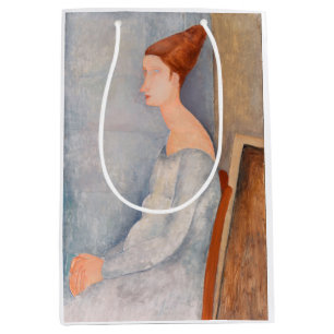 Sacola Para Presentes Média Amedeo Modigliani - Retrato Jeanne Hebuterne #3