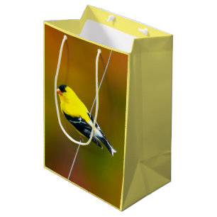Sacola Para Presentes Média American Goldfinch - Fotografia original