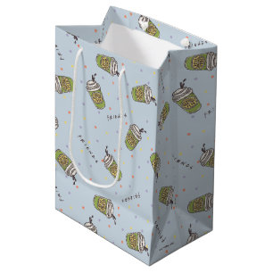 Sacola Para Presentes Média AMIGOS™   Padrão de Perk Central da Bolinhas