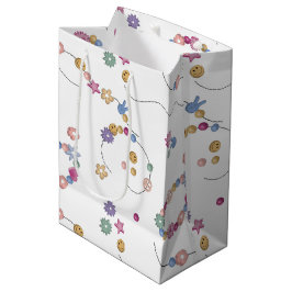 Sacola Para Presentes Média Amizade Bracelet Girl Padrão de Joia