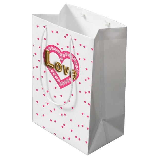 Sacola Para Presentes Média amor (Verso inclinado)