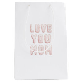 Sacola Para Presentes Média Amor Rosa Você Mãe Dia das Mães