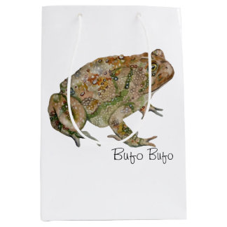 Sacola Para Presentes Média Amphibians, Reptiles & Insects Watercolor