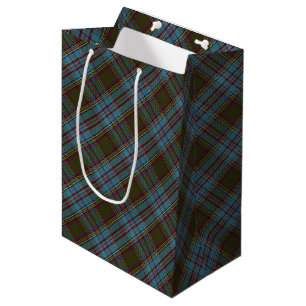 Sacola Para Presentes Média Anderson Clan Tartan - Padrão de Xadrez Escocês