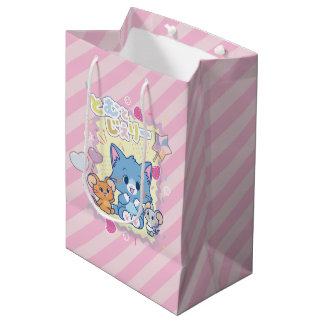 Sacola Para Presentes Média Anime o Tom e o Jerry Strawberry