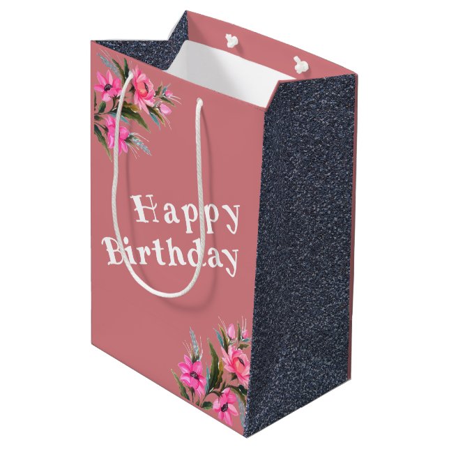 Sacola Para Presentes Média Aniversário (Verso inclinado)