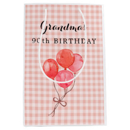 Sacola Para Presentes Média Aniversário 90 da vovó