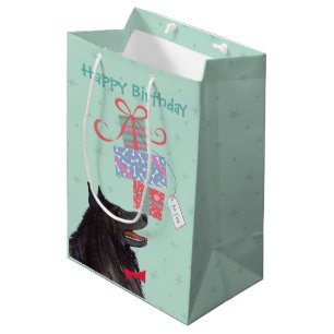 Sacola Para Presentes Média Aniversário Apresenta Bolsa Belga De Ovelhas Média