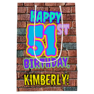 Sacola Para Presentes Média Aniversário de 511 ruas: Diversão, Grafite Urbano