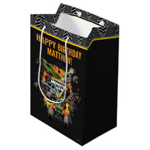 Sacola Para Presentes Média Aniversário de Caminhões Monster Jam