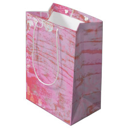 Sacola Para Presentes Média Aniversário de Casamento de Grafite de Patchwork