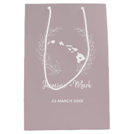 Sacola Para Presentes Média Aniversário de Casamento Silhouette no Estado do H