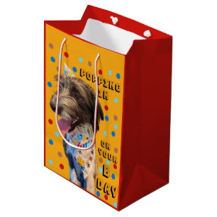 Sacola Para Presentes Média Aniversário De Pop No Saco De Presente