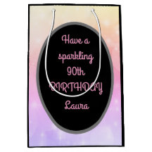 Aniversário do 90, Dourado e rosa, de luxo e perso