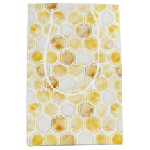 Aniversário do Dourado Yellow Honeycomb