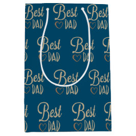 Sacola Para Presentes Média Aniversário do pai Azul