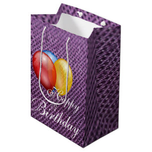 Sacola Para Presentes Média Aniversário Gift Bag - Pequeno, Brilhante
