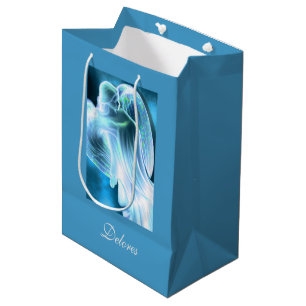 Sacola Para Presentes Média Anjo Azul
