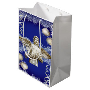 Sacola Para Presentes Média Anjo de Sacos de Presente de Natal