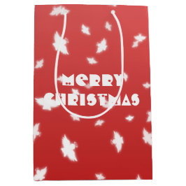 Sacola Para Presentes Média Anjos de Natal