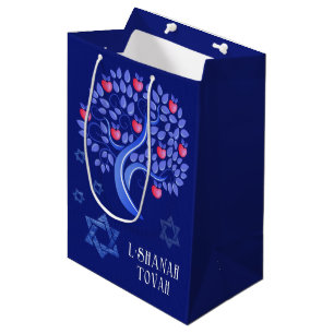 Sacola Para Presentes Média Ano Novo Judaico Rosh Hashanah Gift Bags