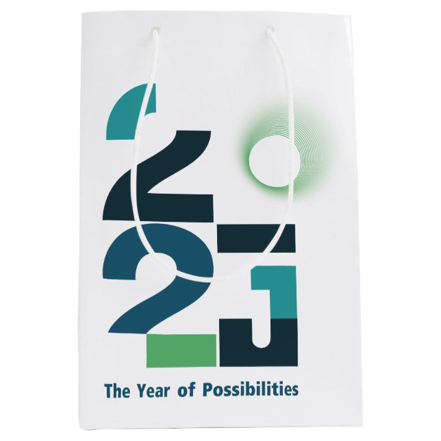 Sacola Para Presentes Média Anos de possibilidades (Frente)