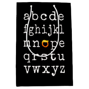 Sacola Para Presentes Média Anti-Trump Alphabet - Nope V