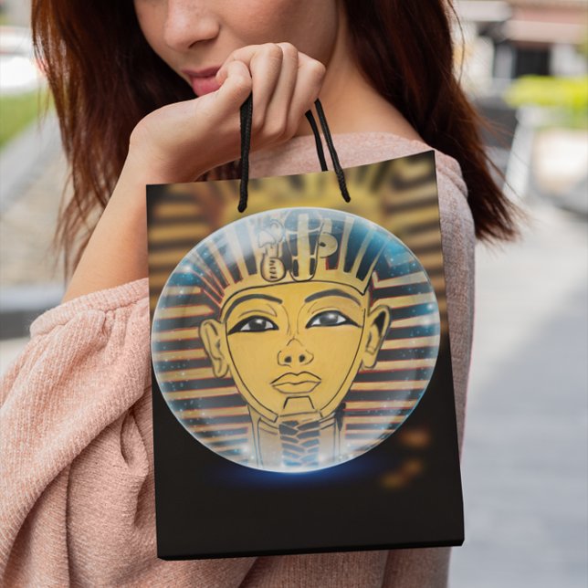 Sacola Para Presentes Média Antigo Egito Pharaoh King (Ancient Pharaoh King Gift Bag)