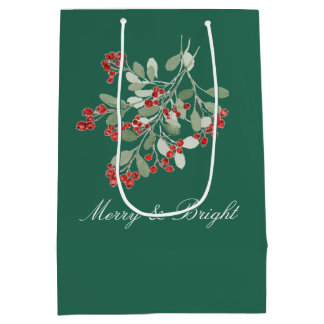 Sacola Para Presentes Média Aquarela Holly