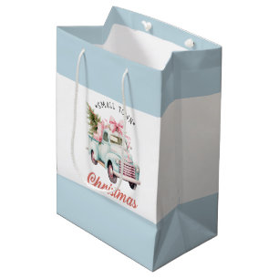 Sacola Para Presentes Média Aquarela Pequena Cidade Natal Satanás