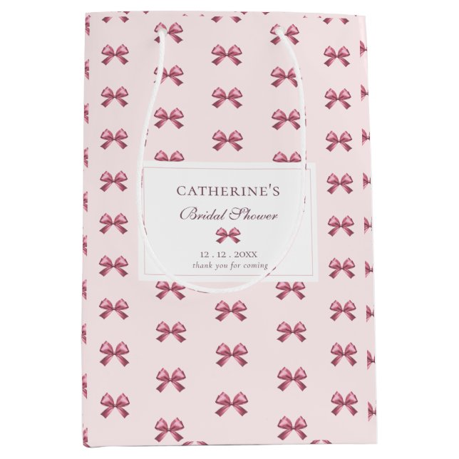 Sacola Para Presentes Média Arcos Rosa Menino Moderno e Legais (Frente)