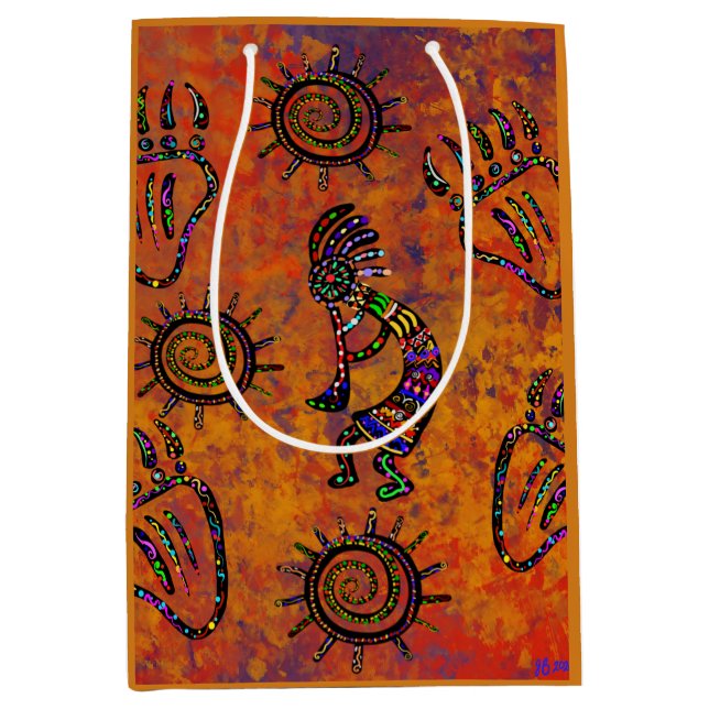 Sacola Para Presentes Média Arizona Desert Art (Frente)