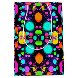 Sacola Para Presentes Média arte abstrata brilhante