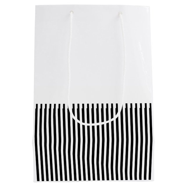 Sacola Para Presentes Média Arte ASCII (Verso)