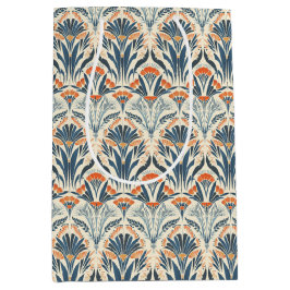 Sacola Para Presentes Média Arte Deco Inspirado em Floral Vintage