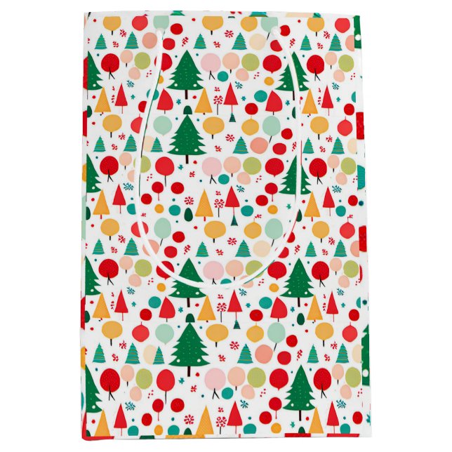 Sacola Para Presentes Média Artesanato de Natal (Frente)