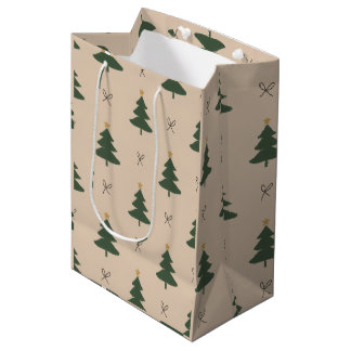 Sacola Para Presentes Média Árvore de Natal
