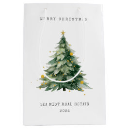 Sacola Para Presentes Média Árvore de Natal Corporativa 