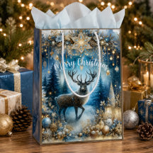 Árvore de Natal Rena Aquarela Florestal