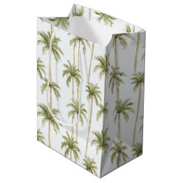 Sacola Para Presentes Média Árvores Palmeiras Tropicais Aniversário