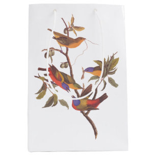 Sacola Para Presentes Média As Aves Pintadas com Audubon são Árvores de Amei